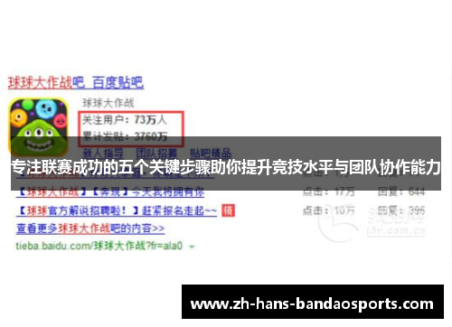 专注联赛成功的五个关键步骤助你提升竞技水平与团队协作能力